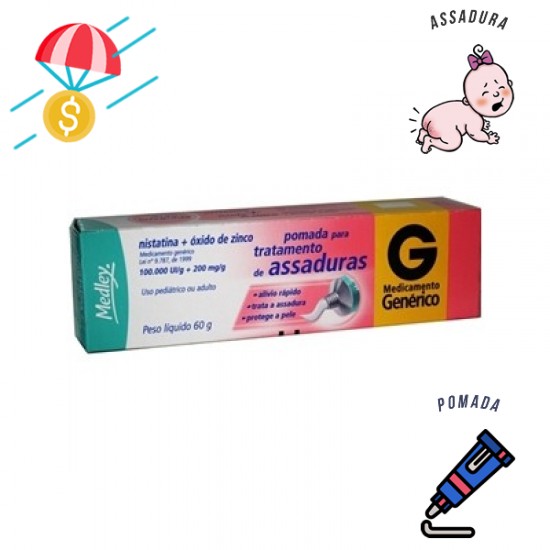 Nistatina+Óxido de zinco 60 g Medley